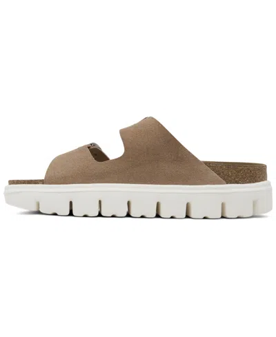 Birkenstock Papillio By  Women's Arizona Chunky Suede Leather Platform Sandals From Finish Line