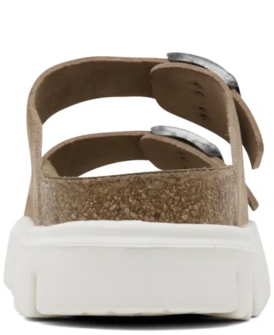 Birkenstock Papillio By  Women's Arizona Chunky Suede Leather Platform Sandals From Finish Line