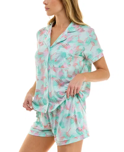 Roudelain Women's Yummy Notched-collar Pajama Set