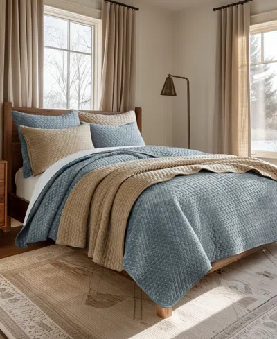 Levtex Velvet Stitch Reversible 2-pc. Quilt Set, Twin/twin Xl