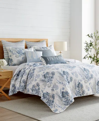 Levtex Coral Landing Reversible 3-pc. Quilt Set, Full/queen