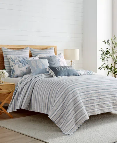 Levtex Coral Landing Reversible 3-pc. Quilt Set, Full/queen