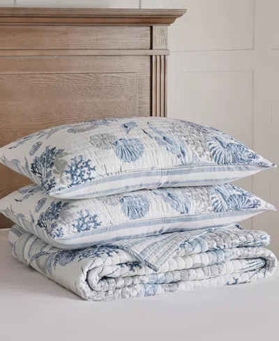 Levtex Coral Landing Reversible 3-pc. Quilt Set, Full/queen