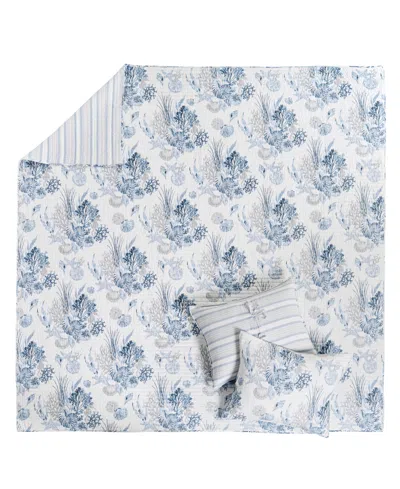 Levtex Coral Landing Reversible 3-pc. Quilt Set, Full/queen