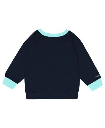 Mitchell & Ness Toddler Seattle Kraken Two-piece Oversized Block Buster Fleece Sweatshirt Pants Set