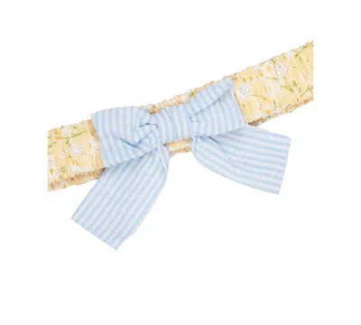 Rare Editions Baby Girls Daisy-print Eyelet Romper & Headband, 2 Piece Set