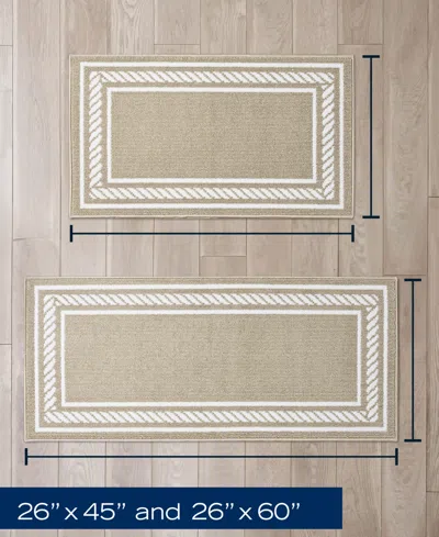 Nautica Rope Border Tufted 2-pc. Runner Rug Set