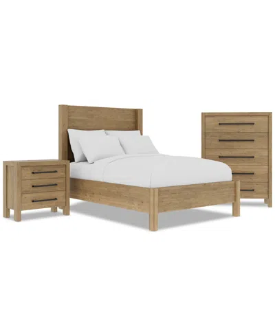 Macy's Davie 3-pc. Full Set (panel Bed, Chest & 3-drawer Nightstand)