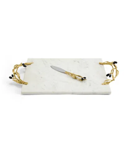 Michael Aram Olive Branch Cheese Board With Knife