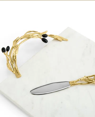 Michael Aram Olive Branch Cheese Board With Knife