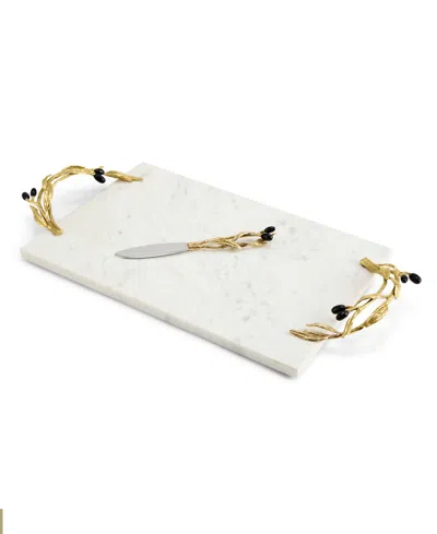 Michael Aram Olive Branch Cheese Board With Knife