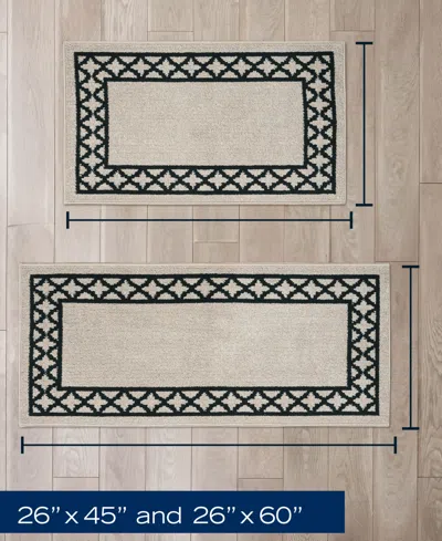Nautica Collin Trellis Border Tufted 2-pc. Runner Rug Set
