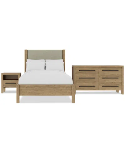 Macy's Davie 3-pc. Full Set (upholstered Bed, Dresser & 1-drawer Nightstand)