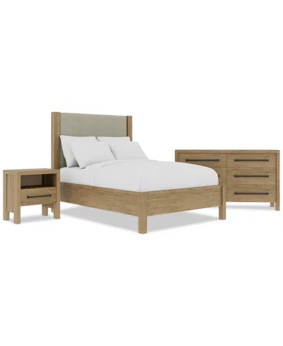 Macy's Davie 3-pc. Full Set (upholstered Bed, Dresser & 1-drawer Nightstand)