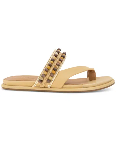 Gentle Souls Women's Lentini Beaded Flat Sandals