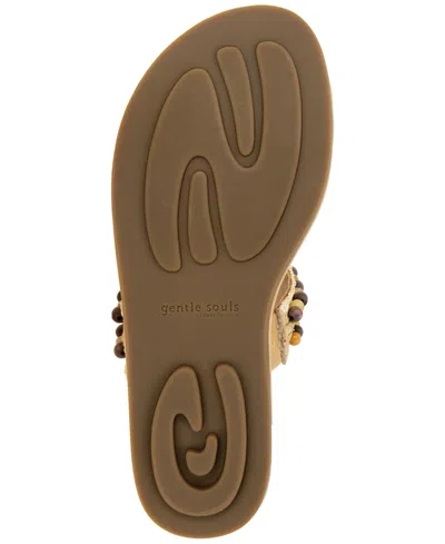 Gentle Souls Women's Lentini Beaded Flat Sandals