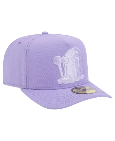 New Era Men's Purple Spongebob Squarepants A-frame 59fifty Fitted Hat