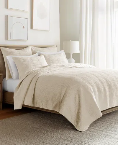 Levtex Cloud Waffle Textured 3-pc. Quilt Set, King/california King