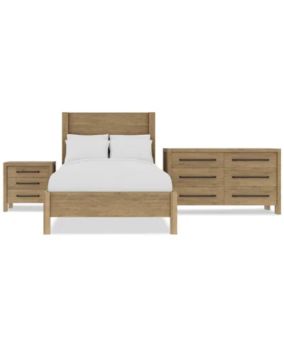 Macy's Davie 3-pc. Full Set (panel Bed, Chest & 3-drawer Nightstand)