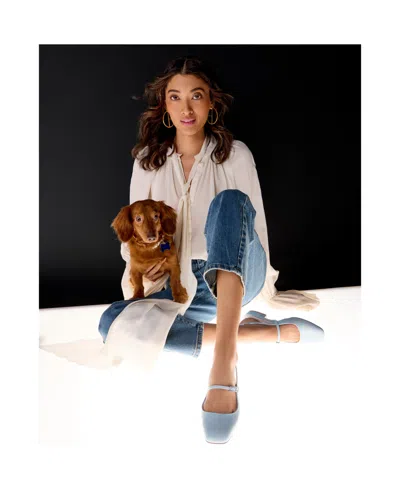 Franco Sarto Women's Destin Square Toe Mary Jane Slingback Flats