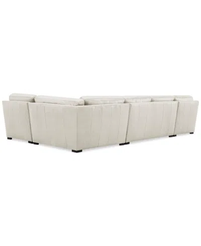Macy's Radley Roll Arm 152" 5-pc. Leather Wedge Corner Chaise Sectional, Exclusively At