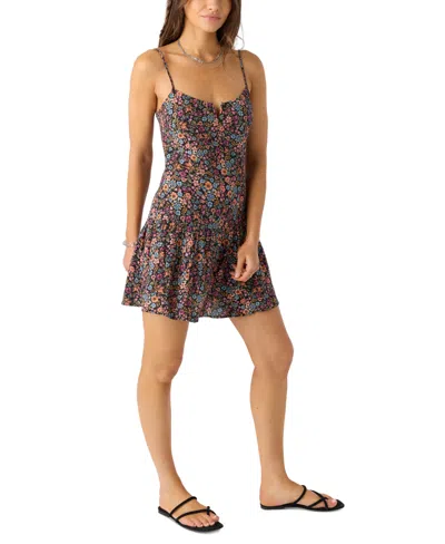 O'neill Serefina Floral Minidress In Gray