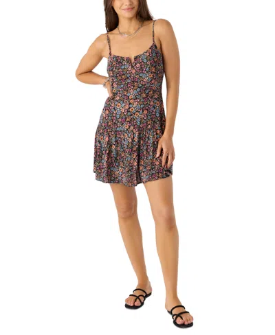 O'neill Serefina Floral Minidress In Gray