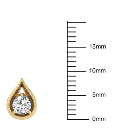 Macy's Diamond Teardrop Shape Stud Earrings (3/8 Ct. T.w.) In 14k Gold