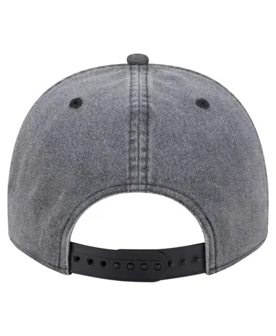 New Era Men's Charcoal Boston Celtics Throwback Washed Pre-curved 9fifty Snapback Hat