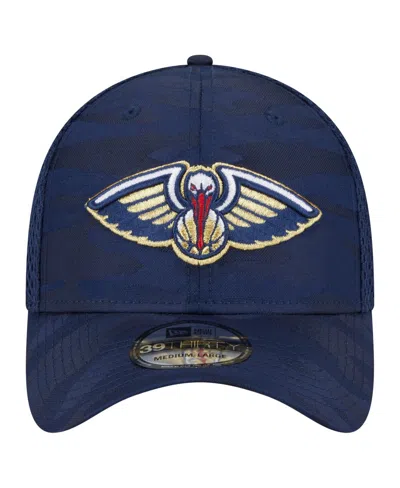 New Era Men's Navy New Orleans Pelicans Subtle Camo 39thirty Flex Hat