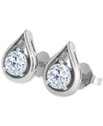Macy's Diamond Teardrop Shape Stud Earrings (5/8 Ct. T.w.) In 14k Gold
