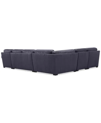 Macy's Radley 148" 5-pc. Leather Wedge L Shape Modular Sectional, Created For
