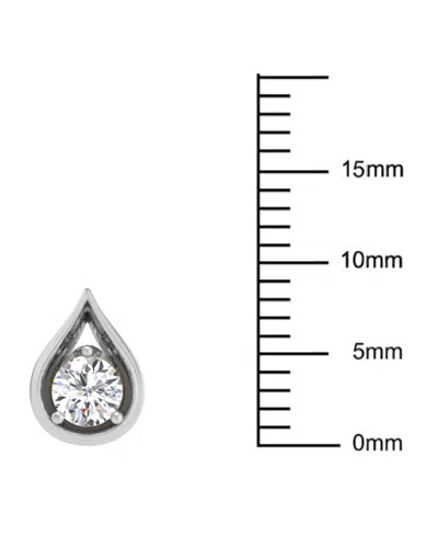 Macy's Diamond Teardrop Shape Stud Earrings (3/8 Ct. T.w.) In 14k Gold