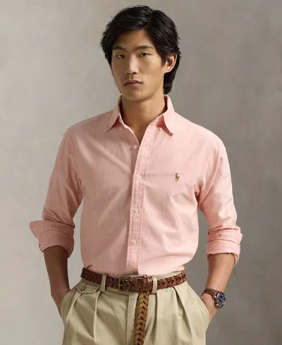 Polo Ralph Lauren Sport Shirt Long Sleeve In Pink