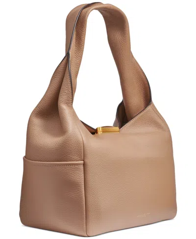 Donna Karan Amagansett Soft-rolled Leather Shoulder With Sculpted Magnet Closure