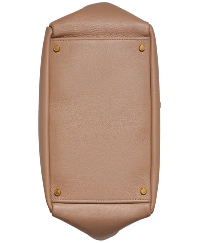 Donna Karan Amagansett Soft-rolled Leather Shoulder With Sculpted Magnet Closure