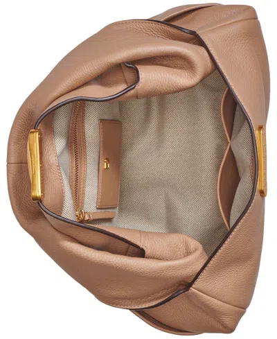 Donna Karan Amagansett Soft-rolled Leather Shoulder With Sculpted Magnet Closure