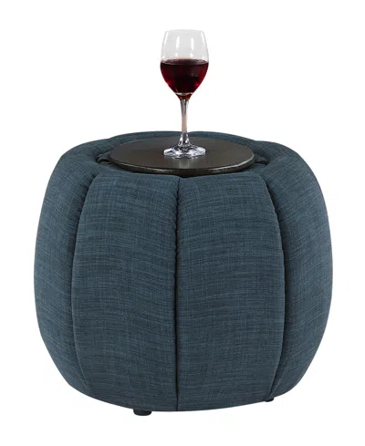 Convenience Concepts 20" Designs4comfort Daisy Storage Ottoman With Reversible Tray Lid