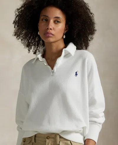 Polo Ralph Lauren Women's Lightweight Fleece Quarter-zip Sweatshirt
