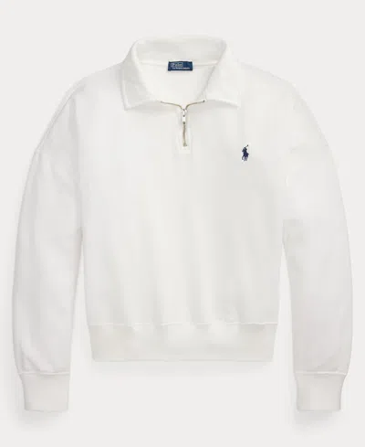 Polo Ralph Lauren Women's Lightweight Fleece Quarter-zip Sweatshirt