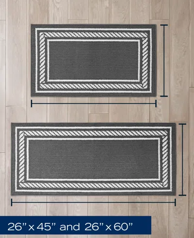 Nautica Rope Border Tufted 2-pc. Runner Rug Set