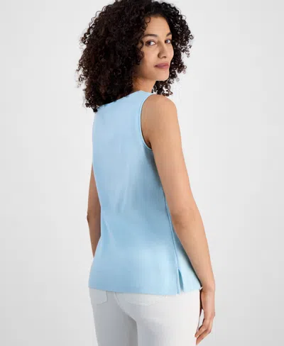 Style & Co Petite Sleeveless Boat-neck Tank Top, Created For Macy's