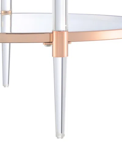 Convenience Concepts 20" Royal Crest 2 Tier Acrylic Glass End Table
