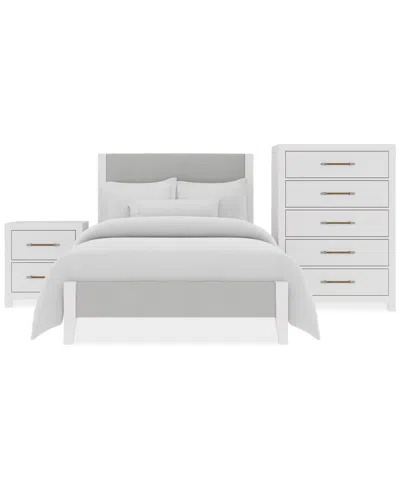 Macy's Catriona 3pc Bedroom Set (full Upholstered Bed, Chest & 2-drawer Nightstand), Created For