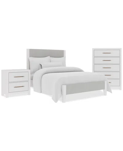 Macy's Catriona 3pc Bedroom Set (full Upholstered Bed, Chest & 2-drawer Nightstand), Created For
