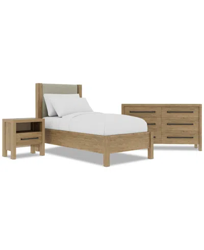 Macy's Davie 3-pc. Full Set (upholstered Bed, Dresser & 1-drawer Nightstand)