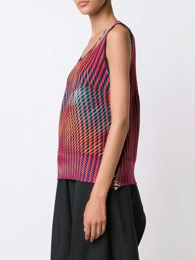 Shop Issey Miyake 'prism' Tank Top - Red