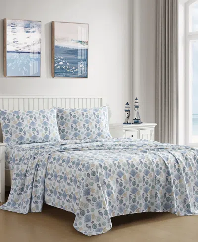 Beatrice Home Fashions Coastal Printed 4-pc. Sheet Set, Full
