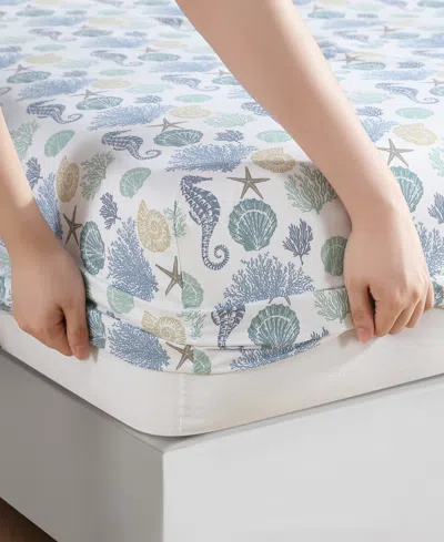 Beatrice Home Fashions Coastal Printed 4-pc. Sheet Set, Full