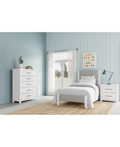 Macy's Catriona 3pc Bedroom Set (twin Upholstered Bed, Chest & 2-drawer Nightstand), Created For